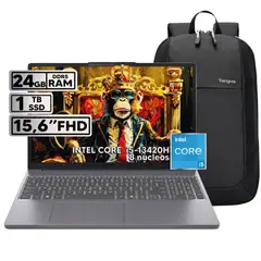 LENOVO - PORTÁTIL INTEL CORE I5-13420H 24GB RAM 1TB SSD 153 FHD WUXGA + BOLSO TARGUS