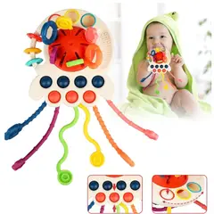 AMERICAN GENERICS - Juguete Sensorial Para Bebes 4 En 1 Rasca Encias Pop It