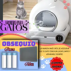 ORIGINAL HEALTH - Arenero Gatos Autolimpiable automática mas regalos