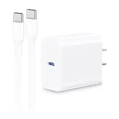 DANKI - Cargador Dispositivos 20W Puerto Tipo C Proteccion Cable Metro Blanco