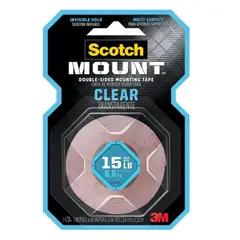 3M - Cinta Doble faz Transparente 25.4mm X 1.52m Scotch