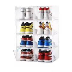 GENERICO - Cajas Organizadoras De Zapatos Apilables Multifuncional Set X6