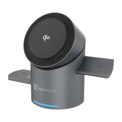 KLIP XTREME - KX Charger Wireless 3 in 1 Smartphone-TWS earbuds Case-Applewatch Auto-Rotation