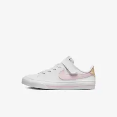 NIKE - Tenis Niño Court Legacy BPV DA5381-115 Blanco Rosa Casual