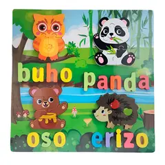 GENERICO - Rompecabezas En Madera Puzzle Aprendizaje Animales Selva