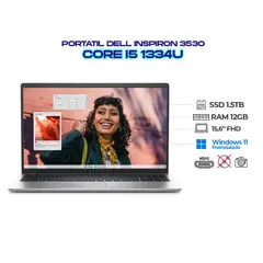 DELL - PORTATIL INSPIRON 3530 INTEL CORE I5-1334U 15.6" FHD - RAM 12GB DDR4 SSD 1.5TB M.2
