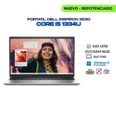 DELL - PORTATIL INSPIRON 3530 INTEL CORE I5-1334U 15.6" FHD - RAM 16GB DDR4 SSD 1.5TB