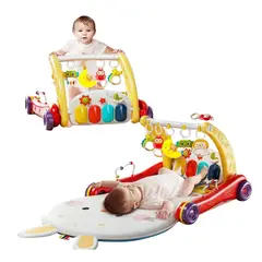 AMERICAN GENERICS - Gimnasio Bebe Piano Musical 2 En 1 Y Andadera Caminador