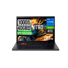 ACER - PORTATIL NITRO LITE INTEL I7-13620H RTX 3050 6GB SSD 1TB RAM 40GB 16" FHD 165Hz