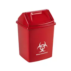 COLPLAST - Papelera Vaiven 14 Litros Roja