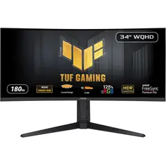 ASUS - Monitor Gamer Curvo 34 Tuf Ultra Wide 180hz Wqhd Negro