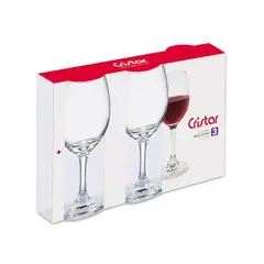 CRISTAR - Set X3 Unidades de Copas Rioja Vino Tinto 5414CL3