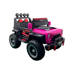 BEBESUNITA - Carro Eléctrico Para Niños 4x4 Llanta Goma Cremoto