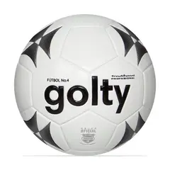 GOLTY - Balon Futbol Prof Traditional #4-Blanco/ Negro