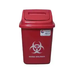 COLPLAST - Papelera Vaiven 5 Litros Roja