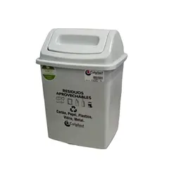 COLPLAST - Papelera Vaiven 7 Litros Blanca