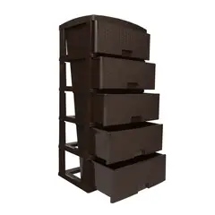 COLPLAST - Practimueble Grande X 5 Rattan Wengue