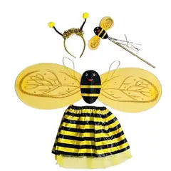 GENERICO - Disfraz De Abeja Para Niña Con Alas Falda Varita Y Antena