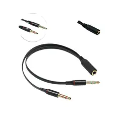 J&R - Cable Convertidor 3.5 mm a 2 Plugs