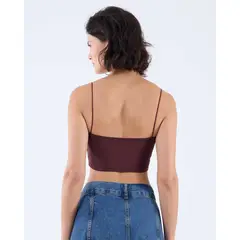 SEVEN SEVEN - Camiseta Para Mujer Manga Sisa Color Vino Marca #28096052