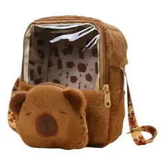 GENERICO - Bolso Morral Capibara Peluche Niños Niñas Maleta Infantil