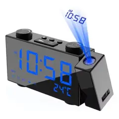 GENERICO - Radio Reloj Digital Con Despertador Fm Y Bluetooth Color Negro