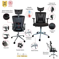 MUEBLESYA - Silla de Oficina Pensilvania Confort Operativa