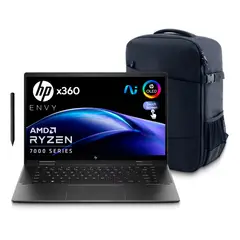 HP - Portatil ENVY x360 15-fh0001la 2-en-1 Touch OLED AMD R5-7530U 8GB RAM 512GB SSD