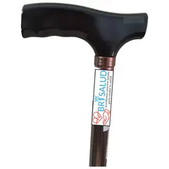 GENERICO - Bastón Con Mango de Madera Bronce Liviano En Aluminio