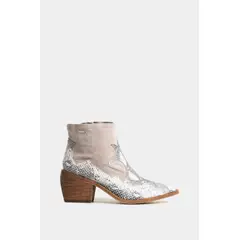 VELEZ - Vélez Botines Amanita De Cuero Para Mujer Cortes Gamuza Gris