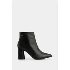 VELEZ - Vélez Botines Agata De Cuero Para Mujer Silueta Punta Negro