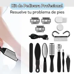KOBALT - Removedor eléctrico para callos para pies en color negro con oro rosa
