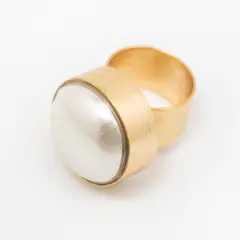 ENIGMA - Anillo sello dorado para mujer