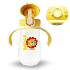 AMERICAN GENERICS - Vaso Entrenador 12oz Antiderrame Con Pitillo 330ml Para Bebe