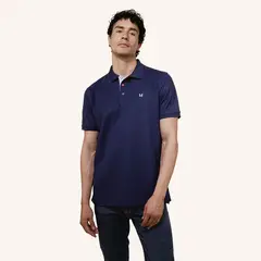MARIO HERNANDEZ - Camiseta Polo Emblema Azul Tierra Arriba