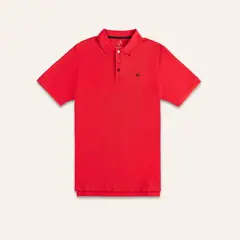 MARIO HERNANDEZ - Camiseta Polo Emblema Rojo Tierra Arriba