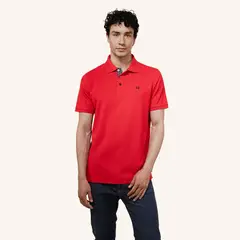 MARIO HERNANDEZ - Camiseta Polo Emblema Rojo Tierra Arriba