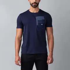 MARIO HERNANDEZ - Camiseta Tolú Monograma Azul Tierra Arriba
