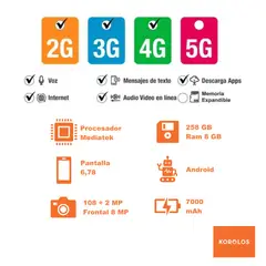 TECNO MOBILE - Celular Tecno Pova 7 256GB 8+8GB Ram Negro + Smartwatch