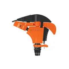 TRUPER - Aspersor Metálico Doble Chorro Sin Estaca Riego 17 M