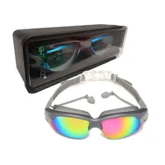 GENERICO - Gafas De Natación Espejo Con Tapa Oídos Incluido - Gris