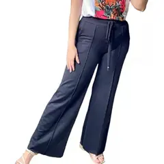 VIA7 - Pantalón jogger tipo sudadera para mujer casual y versatil