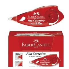 FABER CASTELL - Cinta Correctora 4 mm x 10 mtrs - 3 unidades