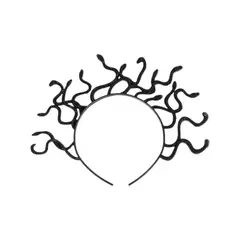 GENERICO - Diadema De Medusa Para Disfraz Halloween De Plastico Negro