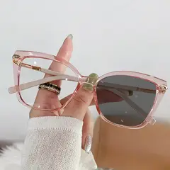 GENERICO - Gafas para dama oscurecen al sol - uso de pantallas blueblock ROSA