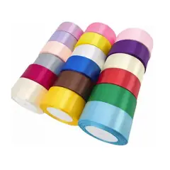 GENERICO - Cinta Razo De 7mm X100 Mts Cinta Raso Moños Empaque Raso