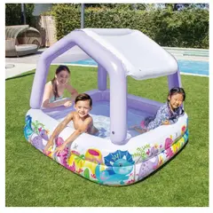 INTEX - Piscina Inflable Con Toldo Desmontable Diversión