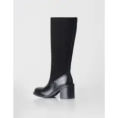 STIVALI - Bota Izcra Cuero Gamuza Negro