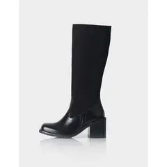 STIVALI - Bota Izcra Cuero Gamuza Negro