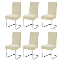 GENERICO - Fundas Para Silla 6 Piezas Comedor Impermeable Elástica